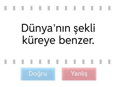 dünyanın şekli ve hareketleri  