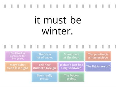 Modal verbs of deduction: present ODF 2