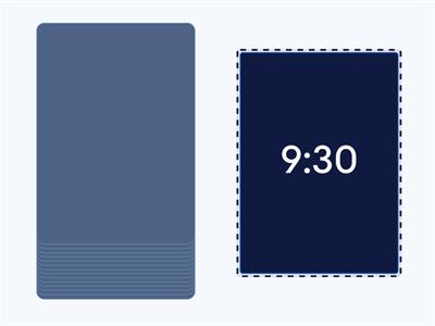 What's the time? (digital clock) Sp cards