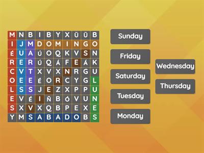 SP 7 Days of the week