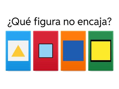 ¿Cuál es la diferente?-Geometría para infantil