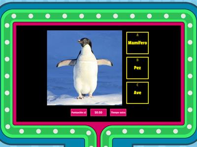 Mamíferos, peces y vertebrados