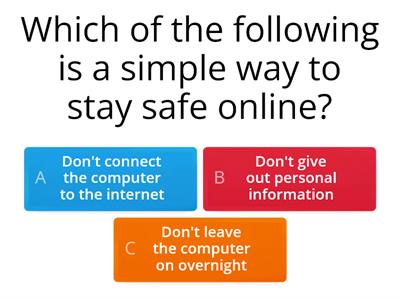 Staying safe online