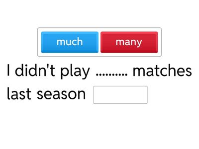 Much/man/ a lot of/few/little