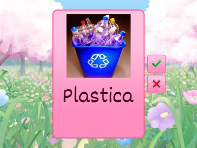 Flash card  raccolta differenziata