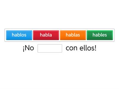 Mandatos informales negativos