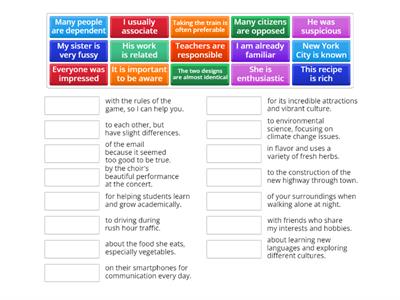 Navigate B2 8.3 Dependent prepositions