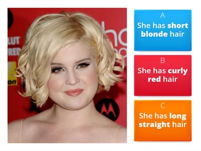 Describing appearance quiz