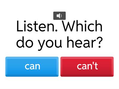 Listening: Affirmative/Negative Modals