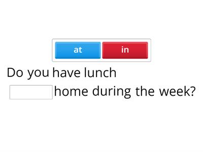 4B Prepositions questionnaire