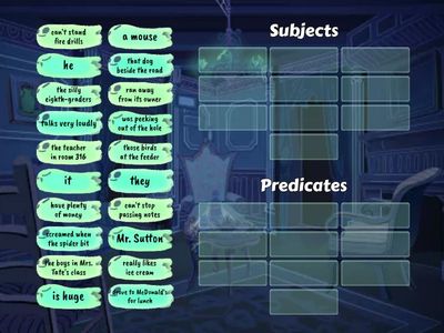 Subjects and Predicates sort