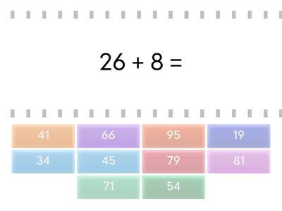 Two digit by one digit