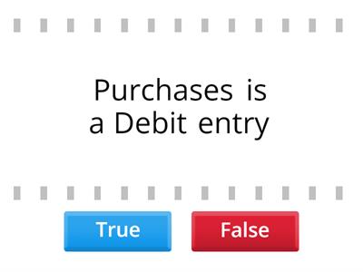 Documents & Ledgers: True or False