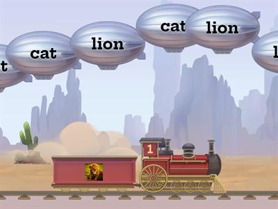 Cat dog pig bear five lion