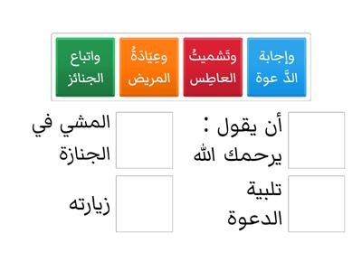 معاني كلمات حق المسلم على اخيه 