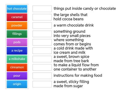 OW6 U3 Chocolate Vocabulary