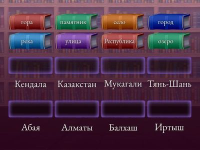 Подберите к данным нарицательным существительным собственные имена