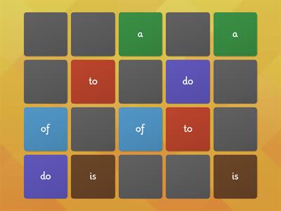 Y1 Common Exception Words