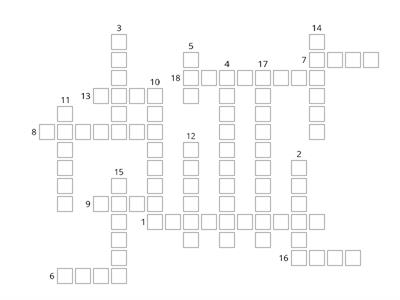 Crossword Impact 1 Unit 7 Definition Match Quiz