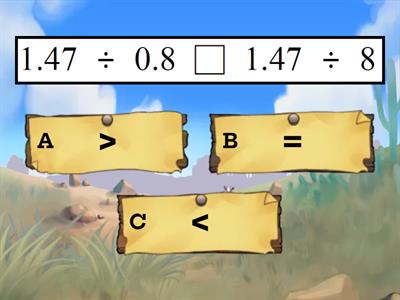 小數除法-被除數、除數與商的關係