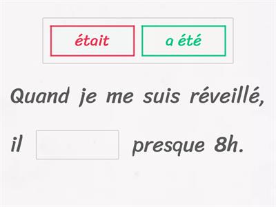 Passé composé/imparfait : choisissez !