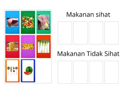 senaraikan makanan mengikut jenis.