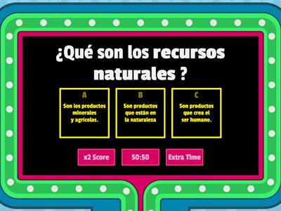  Recursos naturales 4 ° básico 