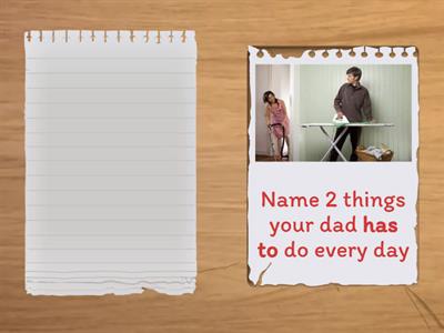 Have to/don't have to