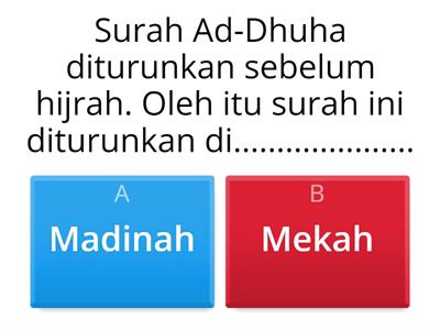 KEFAHAMAN SURAH AD- DHUHA