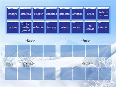 Latin Bases with -ct (flect, fect, flict, lect)