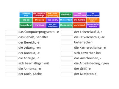 B1 L9 a Deutsch - Englisch