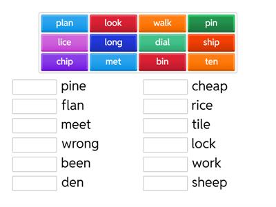 minimal pairs