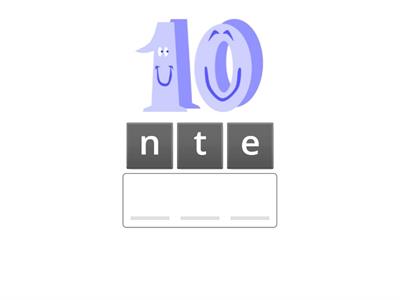 Numbers 10-20