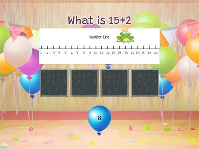 Addition with a number line 