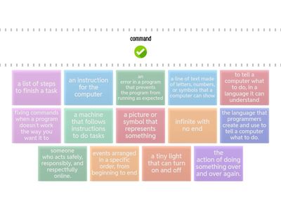 Computer Science Vocabulary Basics Find the Match