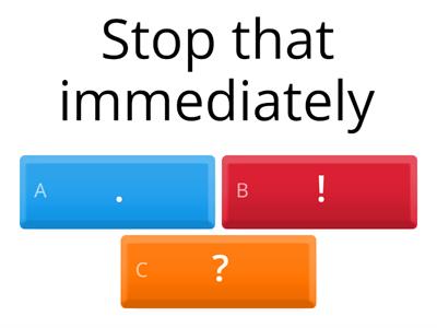 Full stop, exclamation mark, or question mark