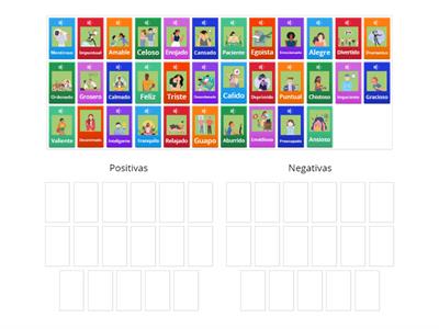 Adjetivos calificativos- Emociones y caracteristicas 