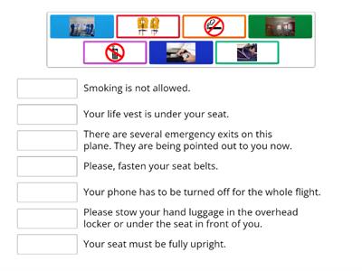 Inflight safety instruction