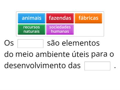 Biodiversidade e recursos naturais 6° ano