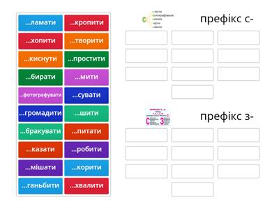 ПРЕФІКС з-, с-. 5 кл.