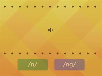 Sound Difference /n/ vs. /ng/