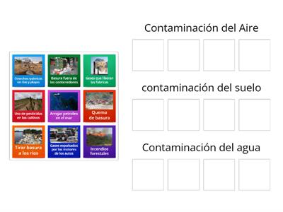 GRUPO 10 - Tipos de contaminacion