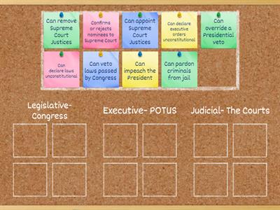 Checks & Balances Sorting