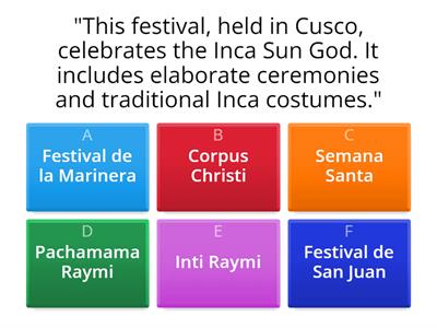 Peruvian Festivals