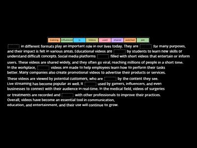 Passive structures (B1) - Videos