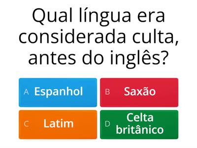 History of  the English  language