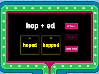 Suffixes - doubling & drop the "e"