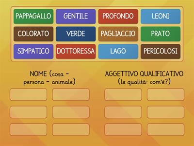 NOME o AGGETTIVO QUALIFICATIVO?