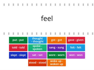 Irregular verbs - 3