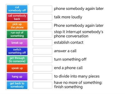 Phrasal verbs